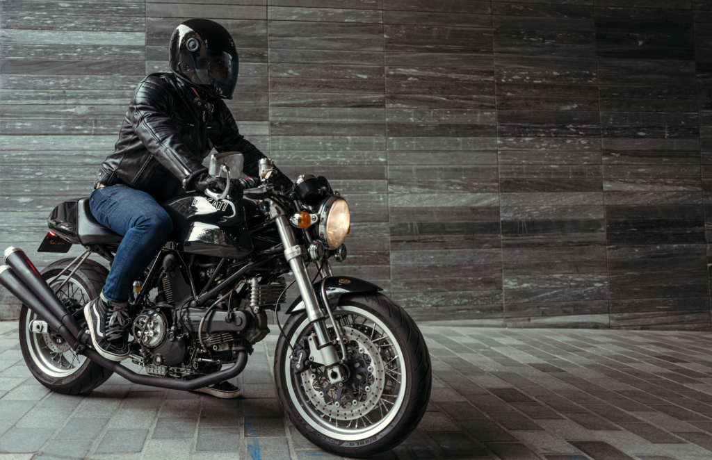 un motard