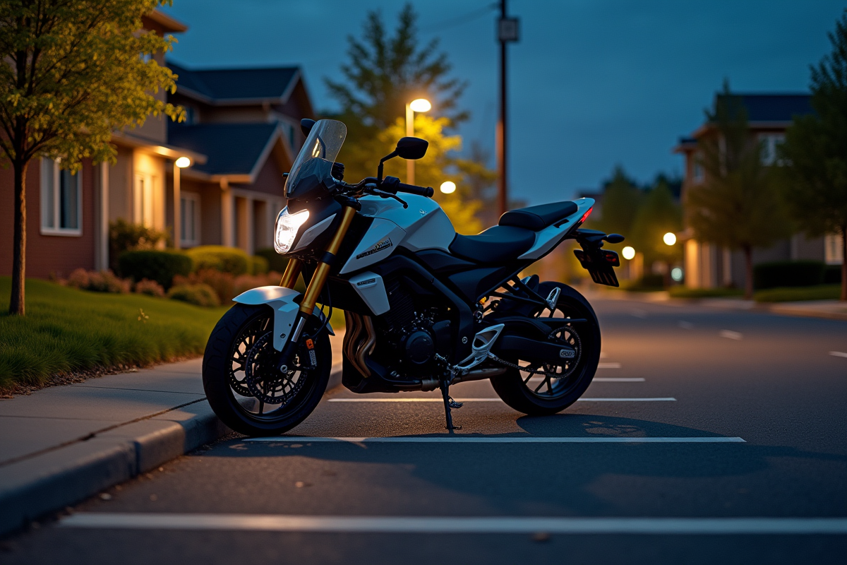 moto stationnement